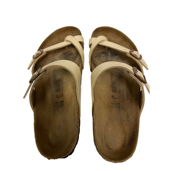 Birkenstock Women's Mayari Sandals White Leather Adjustable Outdoor EU 41 US 10 - Picture 6 of 8